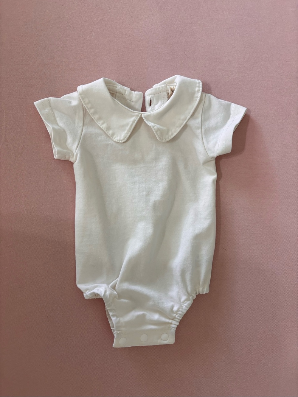 Collared White Onesie